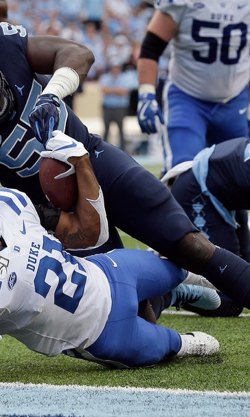 Surratt's goal-line interception lifts UNC past Duke 20-17